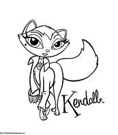 coloriage bratz petz kendall